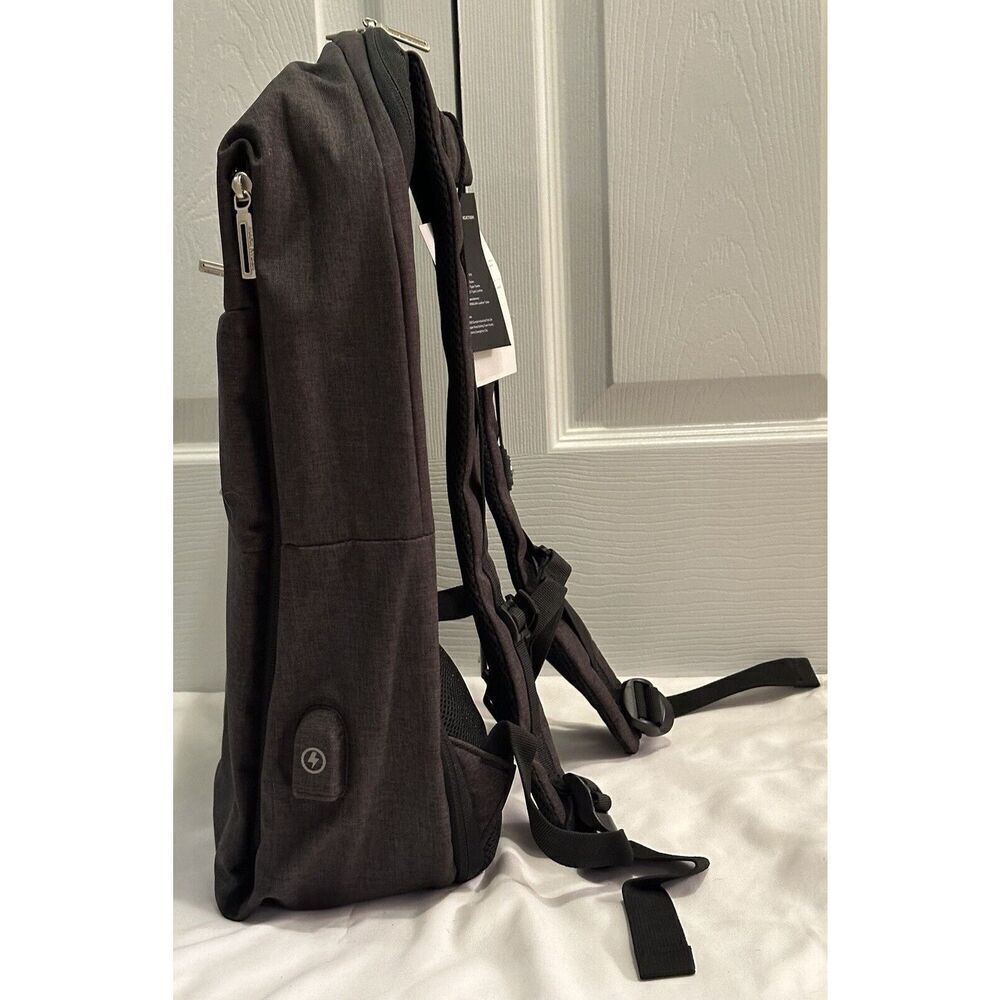 Mark Ryden Charcoal Gray Multi-Pocket Business Travel Backpack NEW - Picture 2 of 9